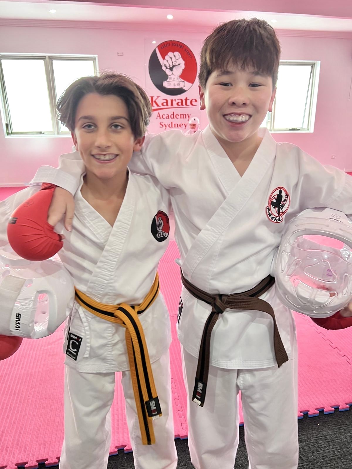 Young karate student training at Karate Academy Sydney, developing resilience, confidence and perseverance through martial arts