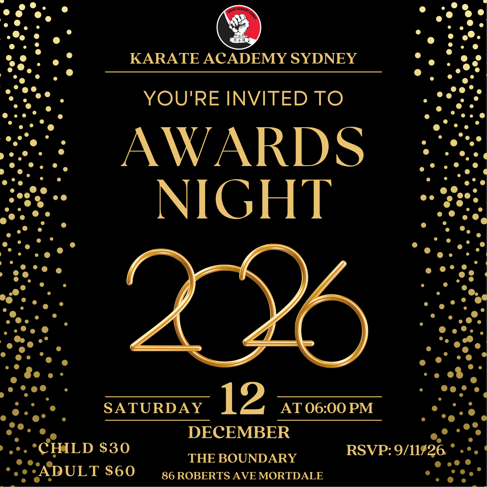 Award Night Invitation 2026